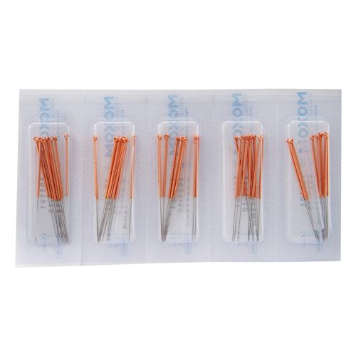 Acupuncture needles with copper handle - MOXOM TCM 1000 pcs. (Uncoated) 0,20 x 15 mm, 1022106, Uncoated Acupuncture Needles