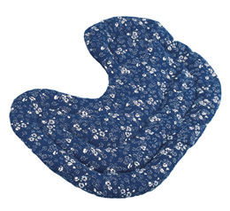 3B Scientific® Wheat Cushion dark blue flowered, O112, Specialty Pillows