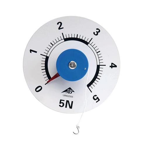 Dynamometer with Round Dial, 5 N -
Component 'Mechanics Kit for Whiteboard', 1009740 [U8402505old], Mechanics on a Whiteboard