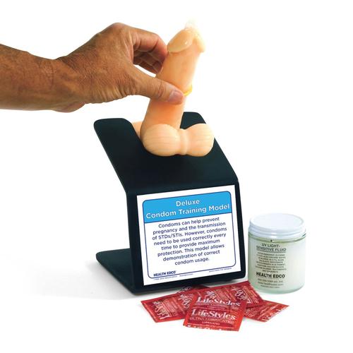 Deluxe Circumcised Condom Training Model, Light, 1005560 [W43001], Sex Education
