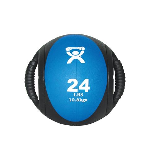 Cando Dual Hand Medicine Ball - 24 lb - blue | Alternative to dumbbells, 1015469 [W67564], Exercise Balls